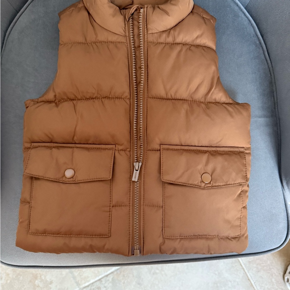 Old Navy Tan Puffer Vest